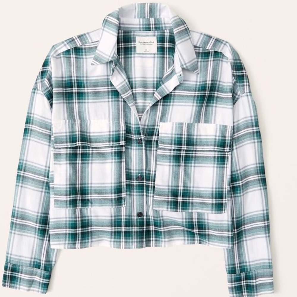 Abercrombie & Fitch 90’s Cropped Flannel
